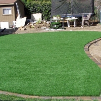 Faux Grass Lake Clarke Shores, Florida Landscape Rock, Backyard Makeover