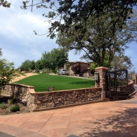 Synthetic Turf Southchase, Florida Landscape Design, Small Front Yard Landscaping