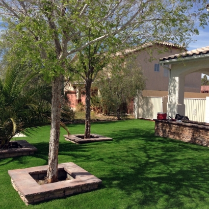 Artificial Grass Installation San Carlos Park, Florida Design Ideas, Front Yard