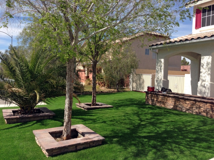 Artificial Grass Installation San Carlos Park, Florida Design Ideas, Front Yard