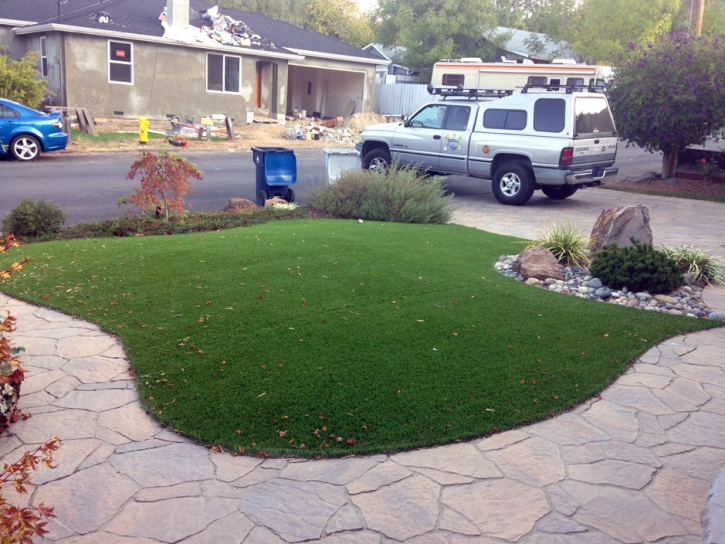 Fake Turf Westchester, Florida Landscape Rock, Front Yard Landscaping