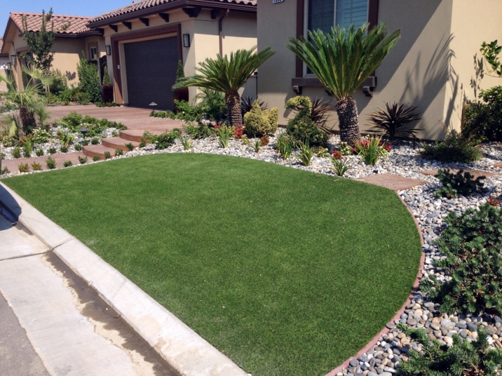 Plastic Grass Seminole Manor, Florida Backyard Deck Ideas, Small Front Yard Landscaping